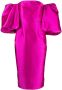 Solace London Off-shoulder midi-jurk Roze - Thumbnail 1