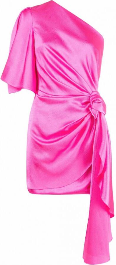 Solace London Asymmetrische jurk Roze