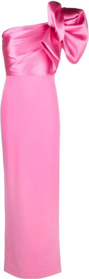 Solace London Asymmetrische maxi-jurk Roze