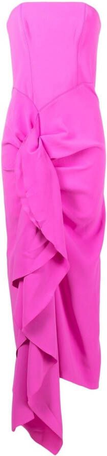 Solace London Strapless jurk Roze