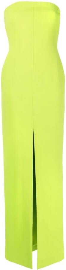 Solace London Strapless maxi-jurk Groen