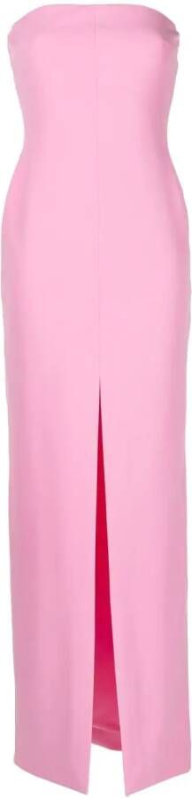Solace London Strapless maxi-jurk Roze