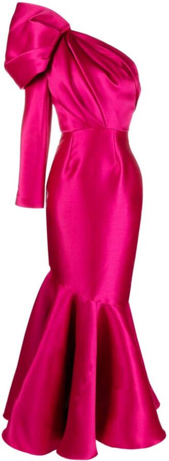 Solace London Flared maxi-jurk Roze