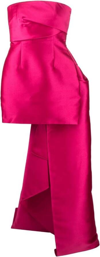 Solace London Gedrapeerde mini-jurk Roze