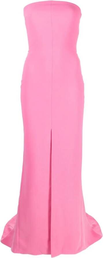 Solace London Strapless maxi-jurk Roze