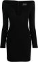Solace London Mini-jurk met lange mouwen Zwart - Thumbnail 1