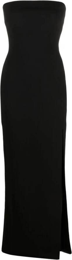 Solace London Strapless maxi-jurk Zwart