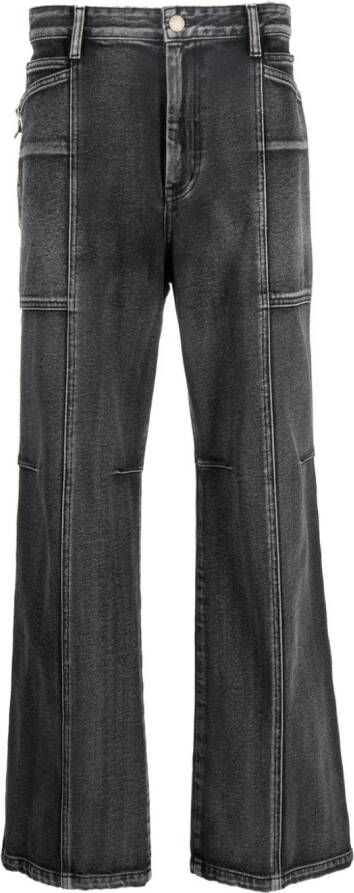 SOLID HOMME Jeans met stonewashed-effect Grijs