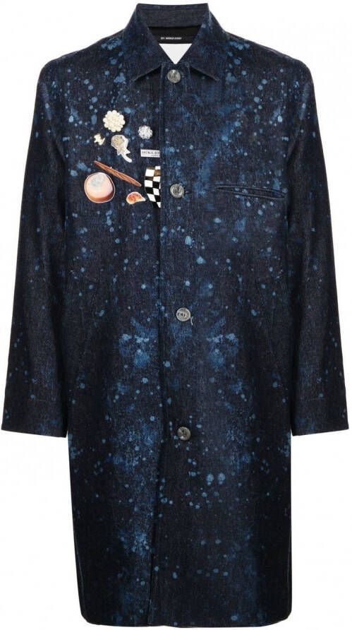 Song For The Mute Jas met verfspatten Blauw