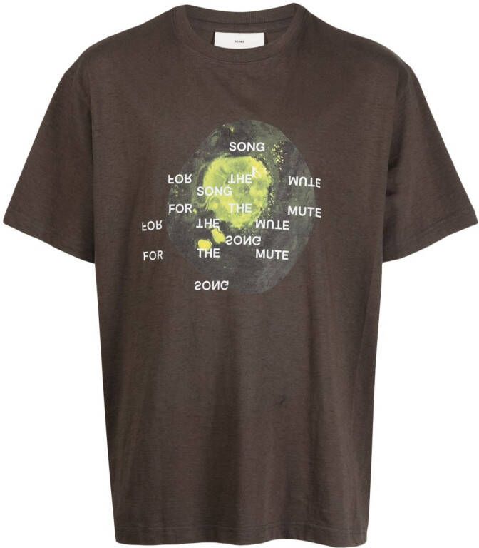 Song For The Mute T-shirt met print Bruin
