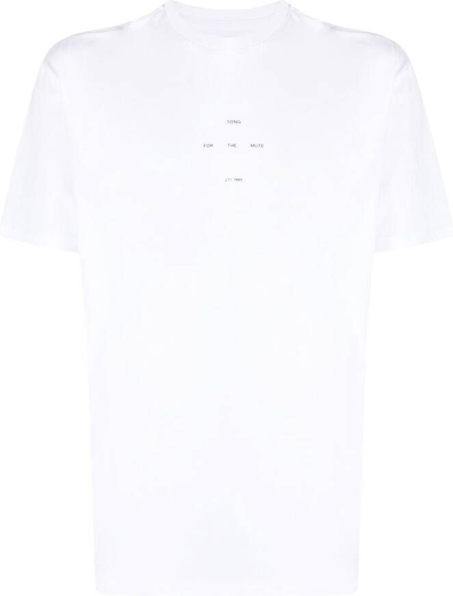 Song For The Mute T-shirt met print Wit