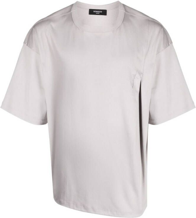 SONGZIO Asymmetrisch T-shirt Grijs