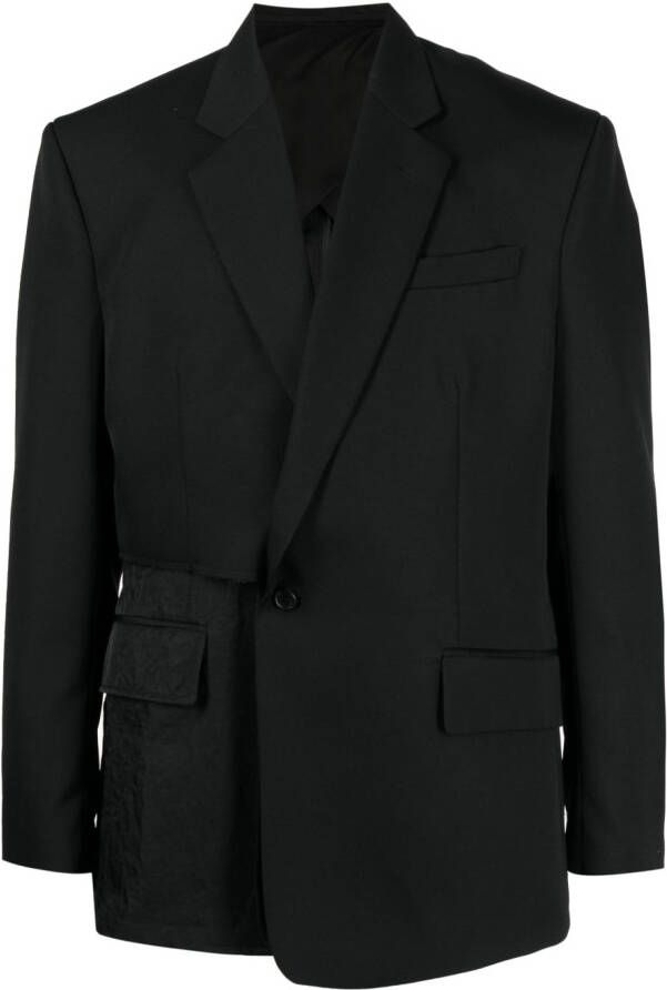 SONGZIO Asymmetrische blazer Zwart