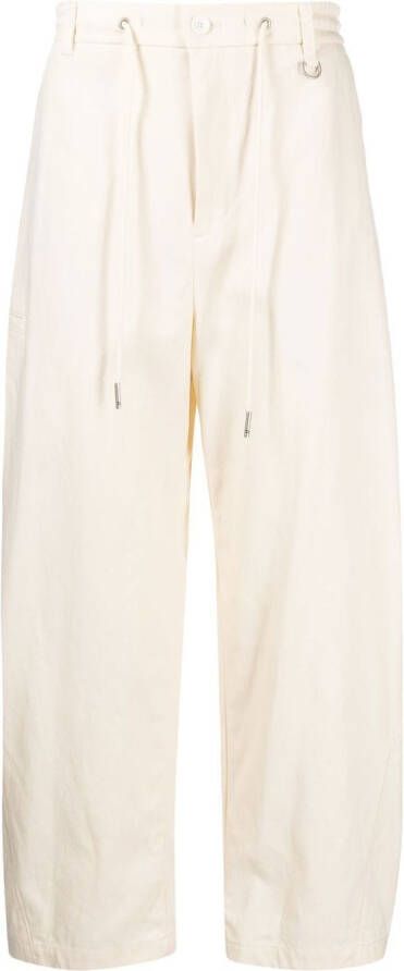 SONGZIO Broek met wijde pijpen Beige