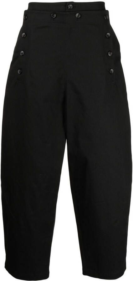 SONGZIO Broek met wijde pijpen Zwart