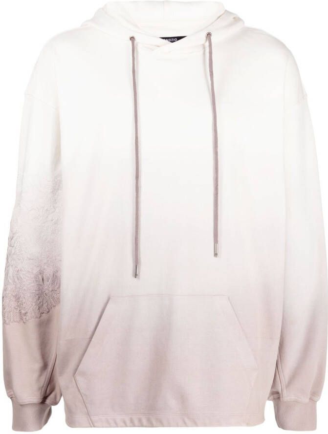SONGZIO Hoodie met kleurverkoop Wit