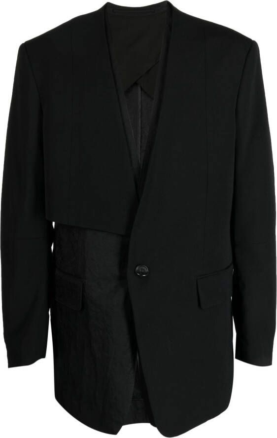 SONGZIO Kraagloze blazer Zwart