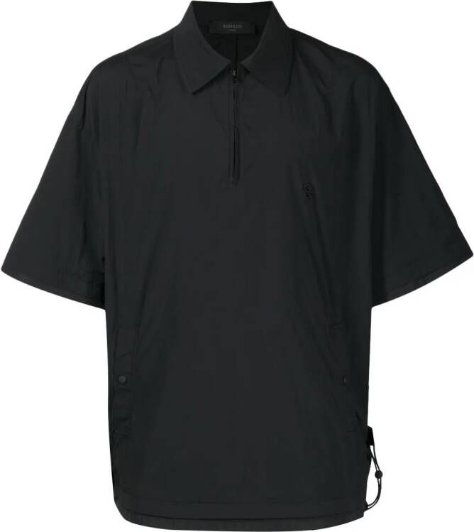 SONGZIO Poloshirt met geborduurd logo Zwart
