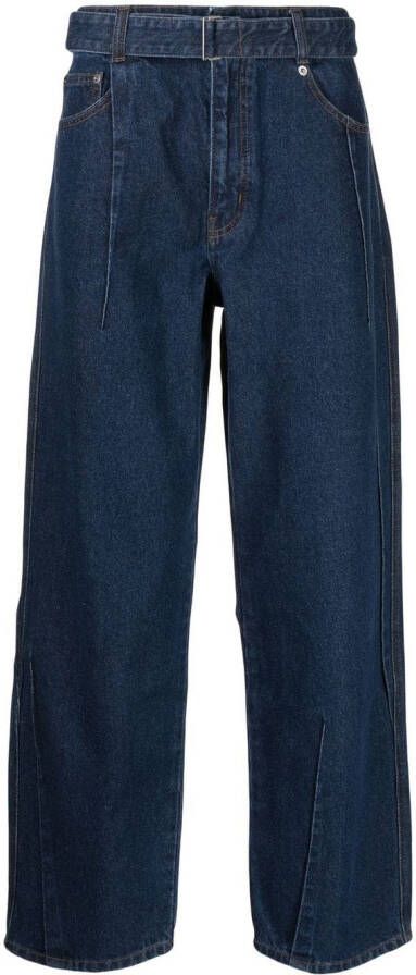 SONGZIO Straight jeans met details Blauw