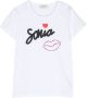 SONIA RYKIEL ENFANT T-shirt met logoprint Wit - Thumbnail 1