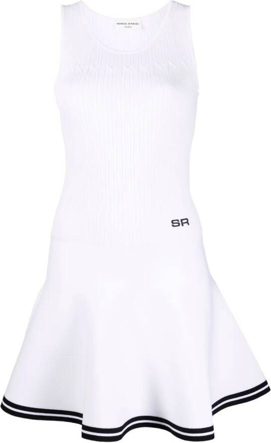Sonia Rykiel Mini-jurk met rok Wit