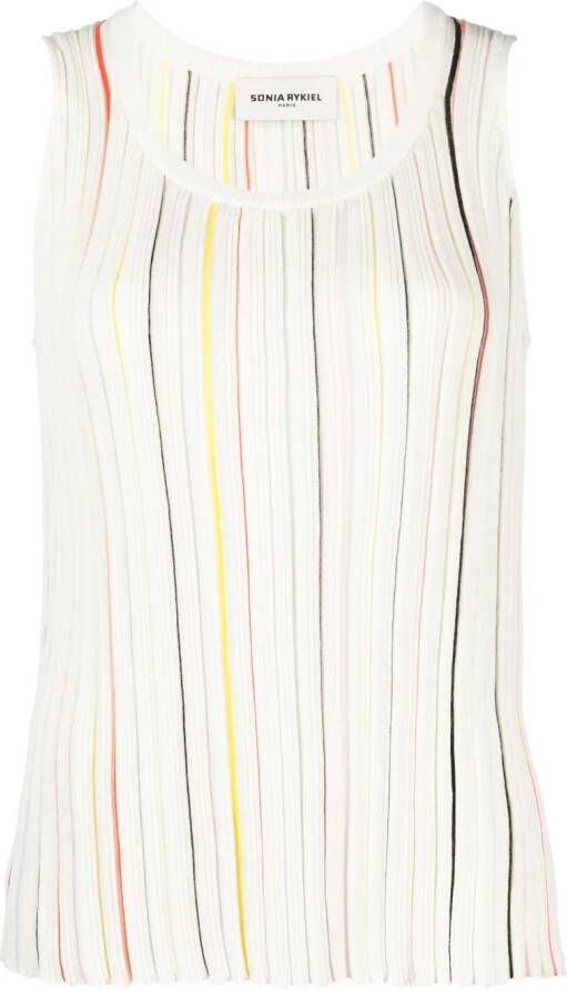 Sonia Rykiel Gestreepte tanktop Beige