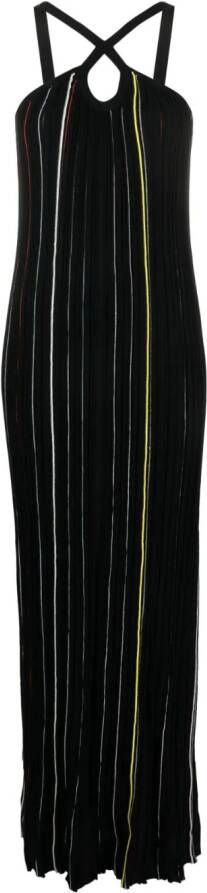 Sonia Rykiel Gestreepte maxi-jurk Zwart