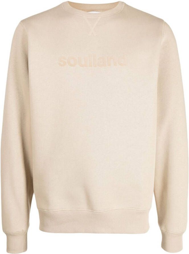 Soulland Sweater met logo Beige