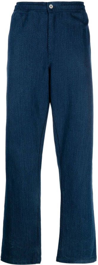 Soulland Broek met wijde pijpen Blauw