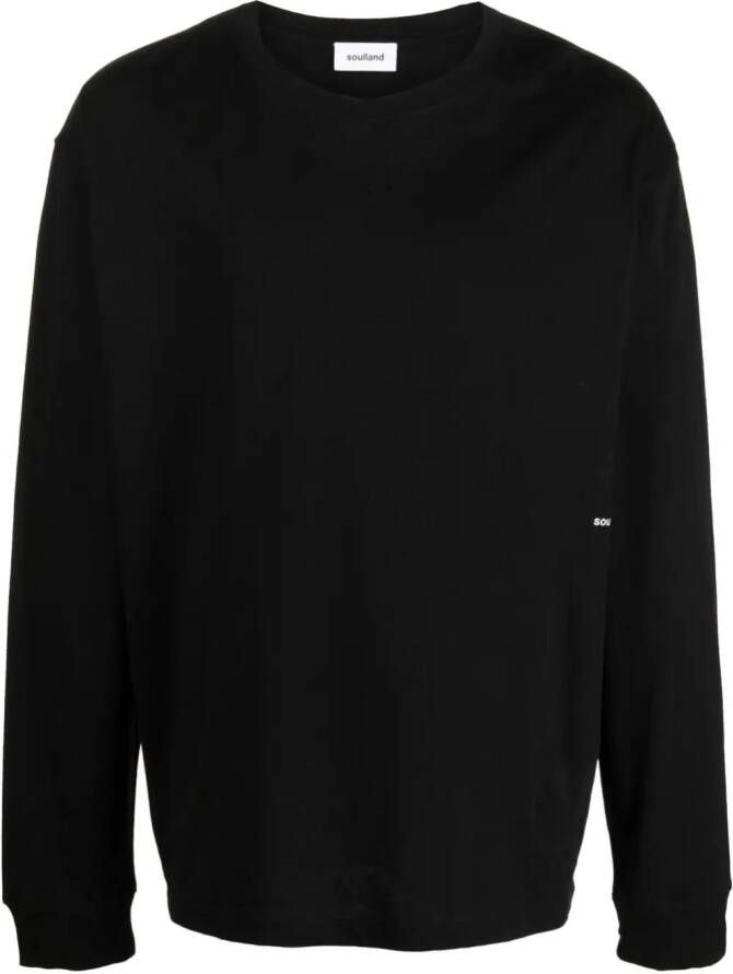 Soulland T-shirt met lange mouwen Zwart