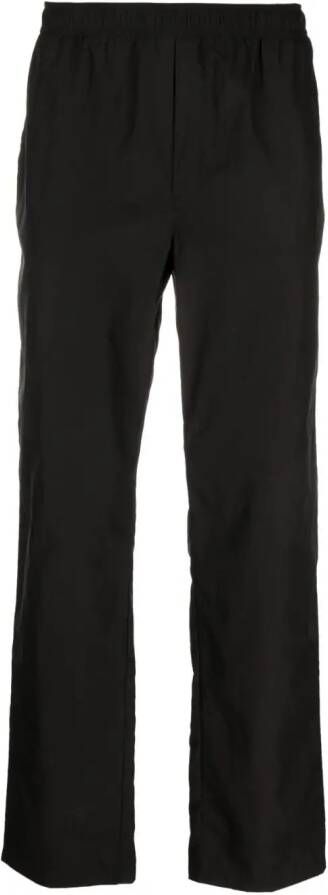 Soulland Broek met geborduurd logo Zwart