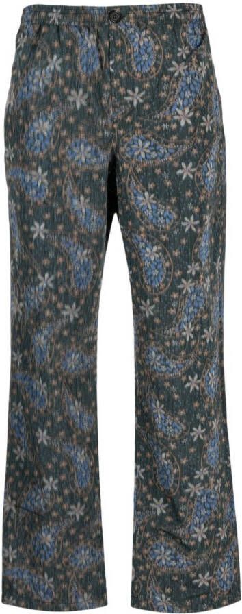 Soulland Straight broek Groen