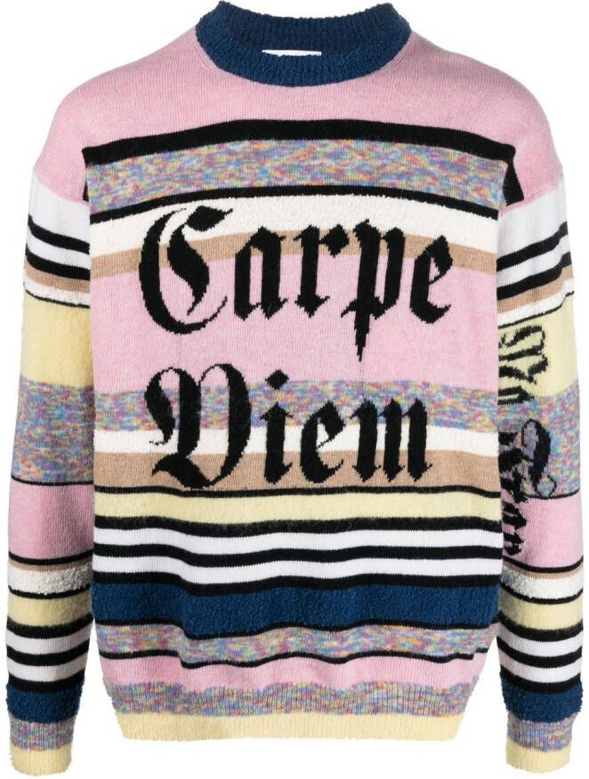 Soulland Gestreepte trui Roze