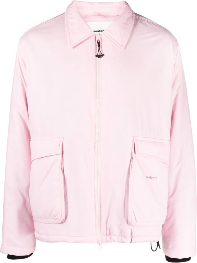 Soulland Shirtjack met rits Roze