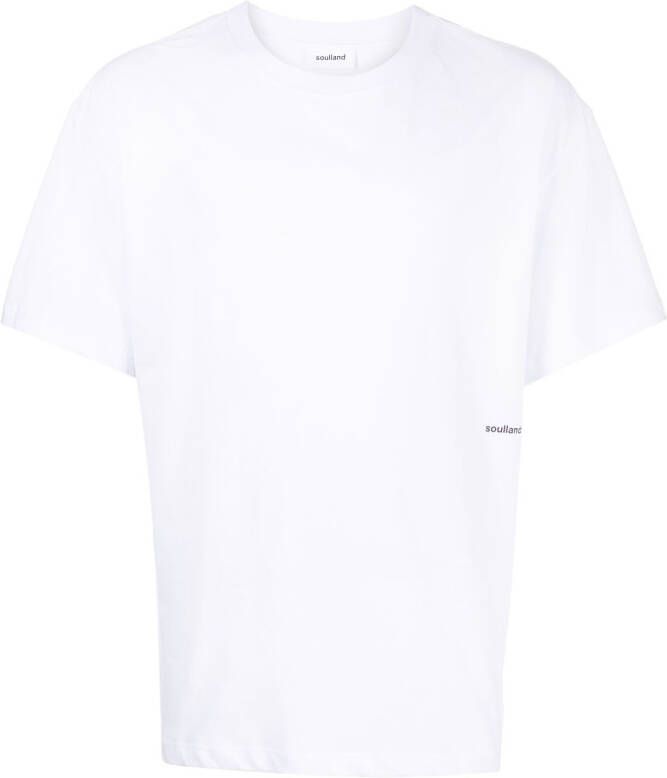 Soulland T-shirt met logoprint Wit