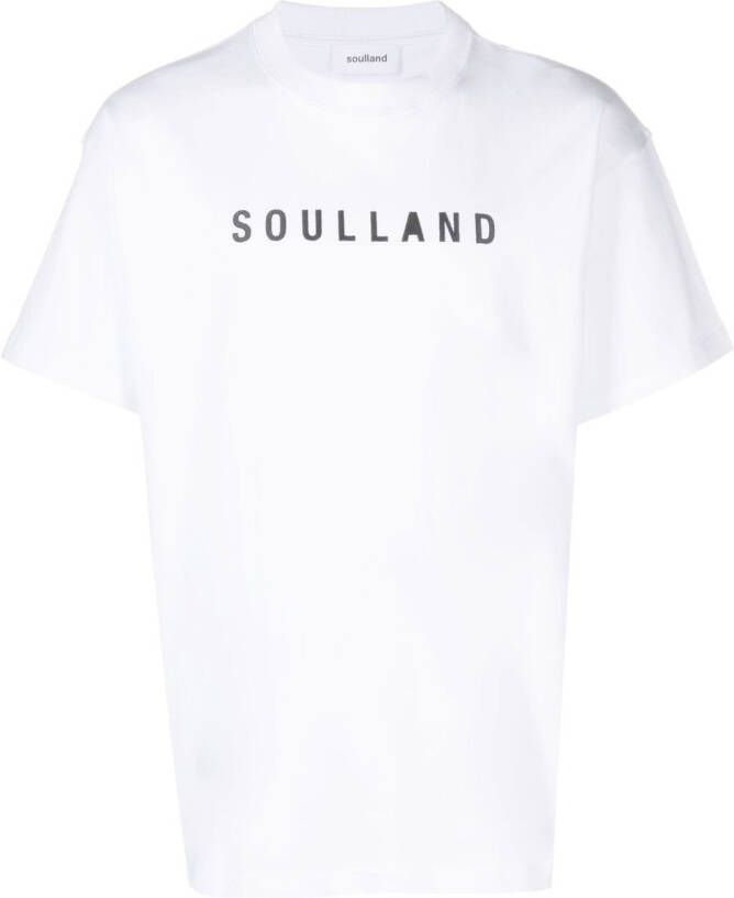 Soulland T-shirt met logoprint Wit
