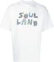Soulland T-shirt met paisley-logo Wit - Thumbnail 1