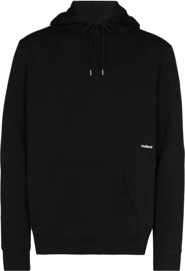 Soulland Sweater met capuchon Zwart