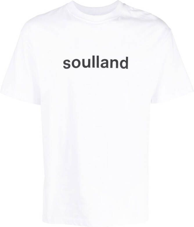 Soulland T-shirt met print Wit
