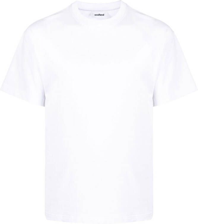 Soulland T-shirt met tekst Wit