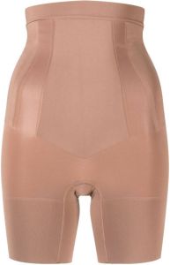 SPANX Oncore high-waisted mid-thigh shorts Beige