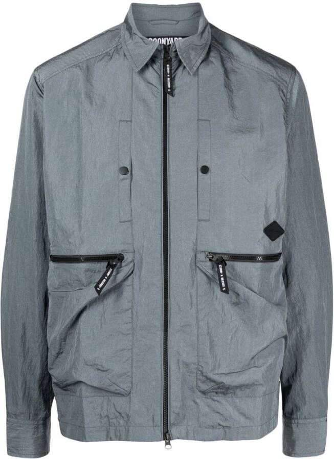 Spoonyard Shirtjack met ritszakken Blauw
