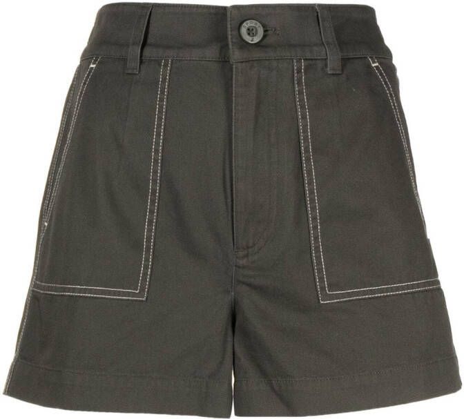 SPORT b. by agnès b. Shorts met contrasterende stiksels Groen