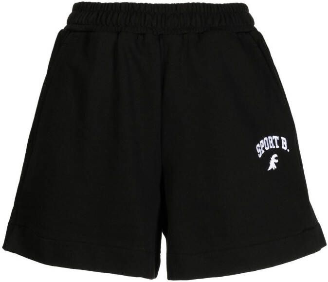 SPORT b. by agnès b. Shorts met logo Zwart