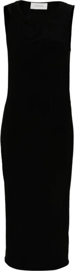 Sportmax Strapless jurk Zwart