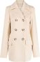 Sportmax Mantel met dubbele rij knopen Beige - Thumbnail 1