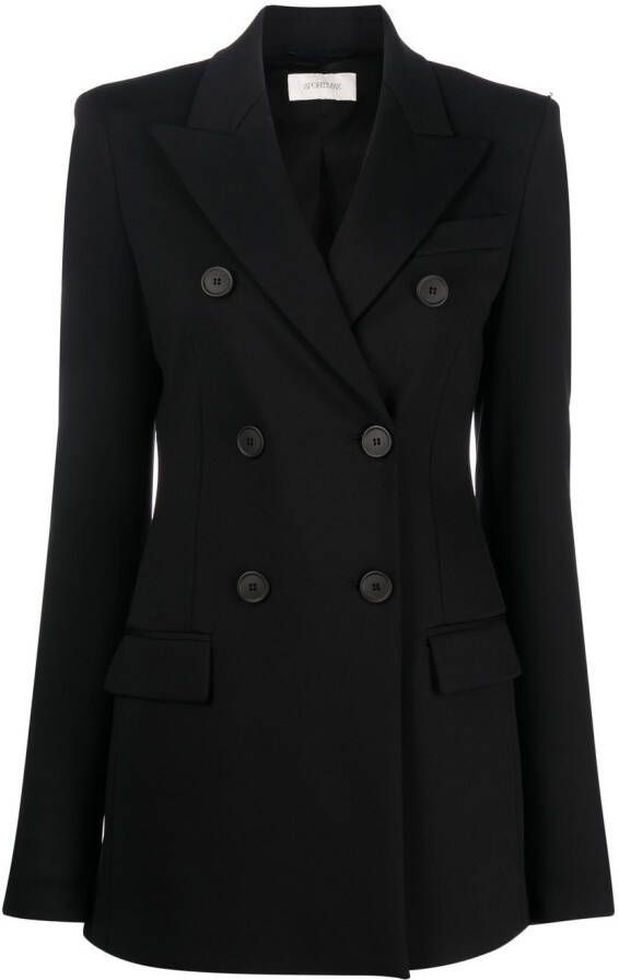 Sportmax Blazer met dubbele rij knopen Zwart