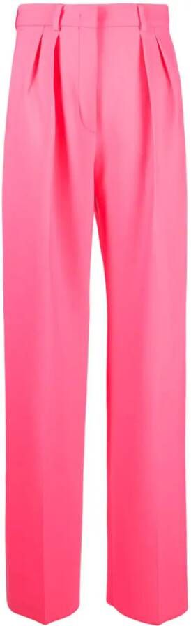 Sportmax Pantalon met wijde pijpen Roze