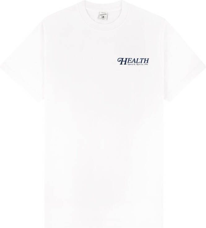 Sporty & Rich 70s T-shirt met logoprint Wit