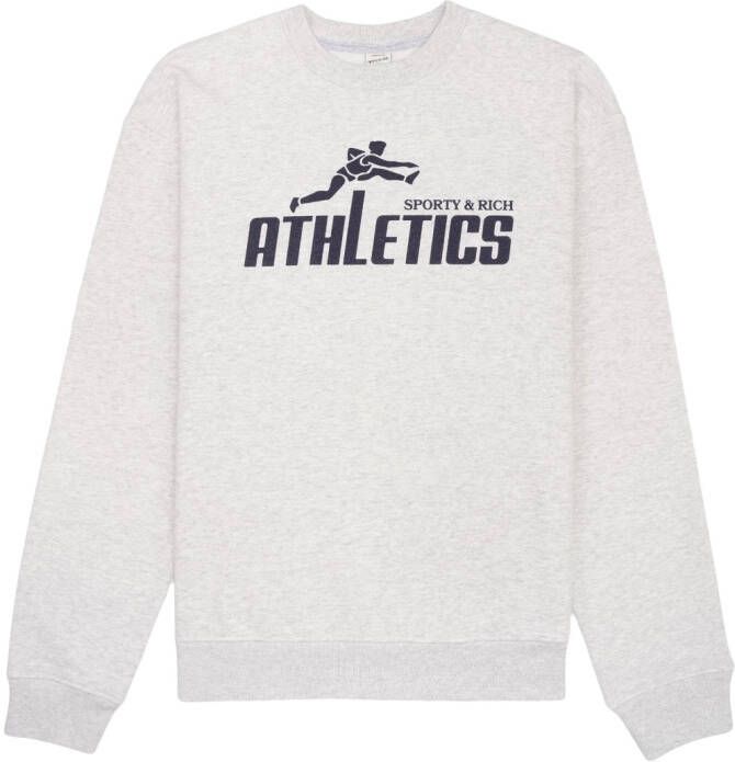 Sporty & Rich Katoenen sweater Grijs